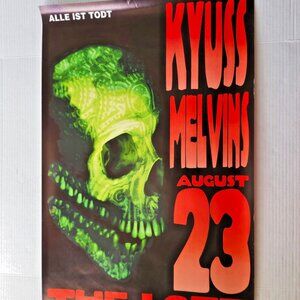 KYUSS / MELVINS Gig Poster KOZIK 1995 35" x 23" THE LOFT BERLIN